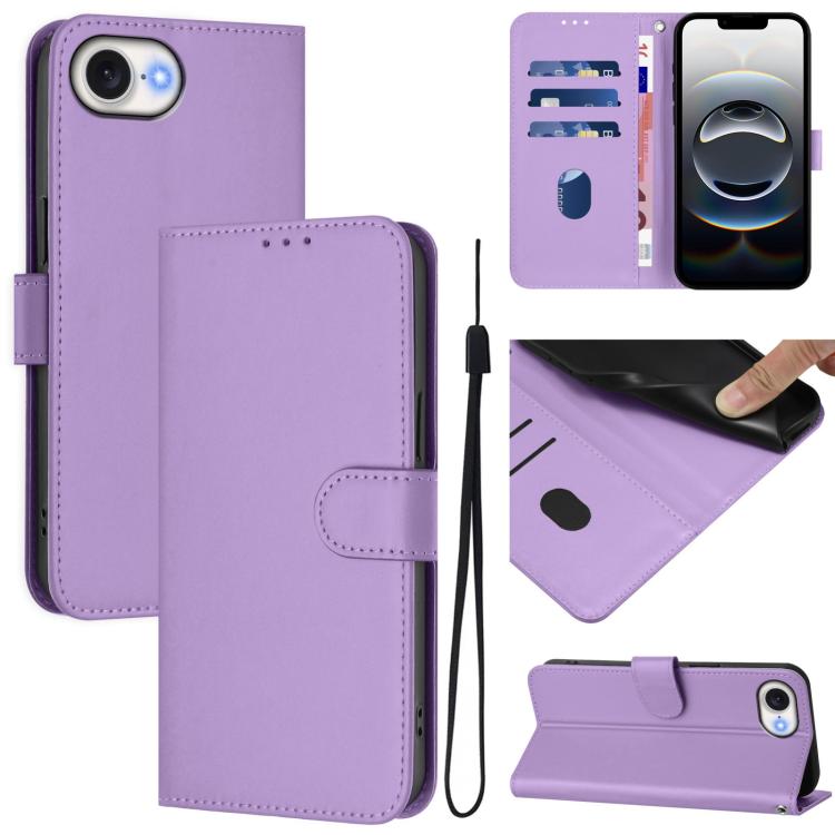Peňaženkové puzdro Solid fialové – Apple iPhone 16e / 17e | Lacné Kryty Lacné Kryty | Peňaženkové puzdro Solid fialové – Apple iPhone 16e / 17e | Lacné Kryty