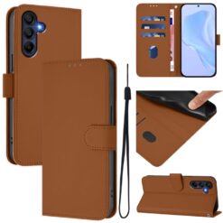 Peňaženkové puzdro Solid hnedé – Samsung Galaxy A26 | Lacné Kryty Lacné Kryty | Peňaženkové puzdro Solid hnedé – Samsung Galaxy A26 | Lacné Kryty