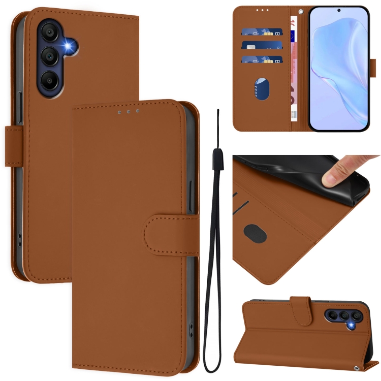 Peňaženkové puzdro Solid hnedé – Samsung Galaxy A26 | Lacné Kryty Lacné Kryty | Peňaženkové puzdro Solid hnedé – Samsung Galaxy A26 | Lacné Kryty