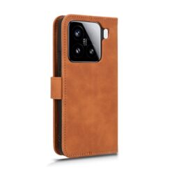 Lacné Kryty | Peňaženkové puzdro Solid hnedé – Xiaomi 15 | Lacné Kryty