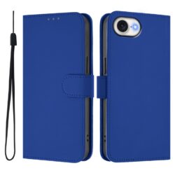 Peňaženkové puzdro Solid modré – Apple iPhone 16e / 17e