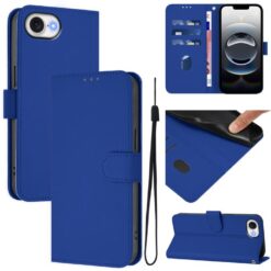 Peňaženkové puzdro Solid modré – Apple iPhone 16e / 17e | Lacné Kryty Lacné Kryty | Peňaženkové puzdro Solid modré – Apple iPhone 16e / 17e | Lacné Kryty