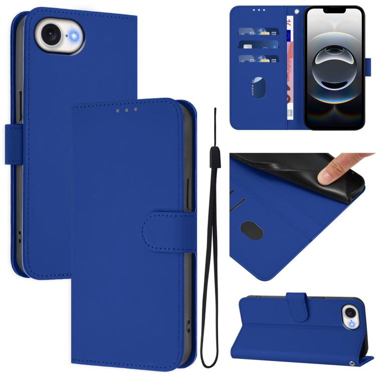 Peňaženkové puzdro Solid modré – Apple iPhone 16e / 17e | Lacné Kryty Lacné Kryty | Peňaženkové puzdro Solid modré – Apple iPhone 16e / 17e | Lacné Kryty