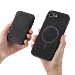 Lacné Kryty | Peňaženkové puzdro Unique Wallet čierne – Apple iPhone 16e / 17e | Lacné Kryty
