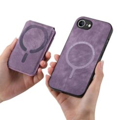 Lacné Kryty | Peňaženkové puzdro Unique Wallet fialové – Apple iPhone 16e / 17e | Lacné Kryty