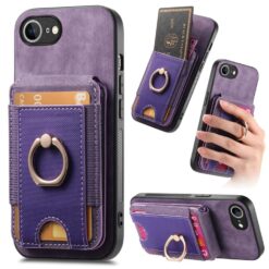 Lacné Kryty | Peňaženkové puzdro Unique Wallet fialové – Apple iPhone 16e / 17e | Lacné Kryty