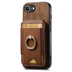 Peňaženkové puzdro Unique Wallet hnedé – Apple iPhone 16e / 17e