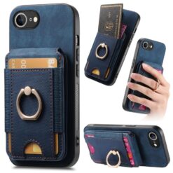 Lacné Kryty | Peňaženkové puzdro Unique Wallet modré – Apple iPhone 16e / 17e | Lacné Kryty