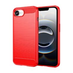 Lacné Kryty | Zadný kryt Carbon červený – Apple iPhone 16e / 17e | Lacné Kryty