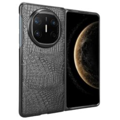 Lacné Kryty | Zadný kryt Crocodile Texture čierny – Huawei Mate X6 | Lacné Kryty