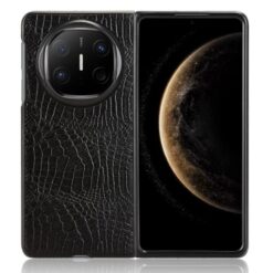 Lacné Kryty | Zadný kryt Crocodile Texture čierny – Huawei Mate X6 | Lacné Kryty