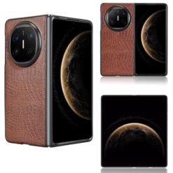 Lacné Kryty | Zadný kryt Crocodile Texture hnedý – Huawei Mate X6 | Lacné Kryty