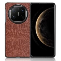 Lacné Kryty | Zadný kryt Crocodile Texture hnedý – Huawei Mate X6 | Lacné Kryty