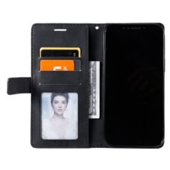 Lacné Kryty | Knižkové puzdro Rhombus čierne – Samsung Galaxy A06 | Lacné Kryty