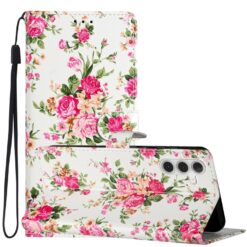 Lacné Kryty | Knižkové puzdro Trendy Cross case Kvety – Samsung Galaxy A26 | Lacné Kryty