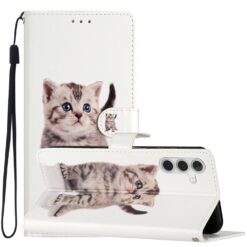Lacné Kryty | Knižkové puzdro Trendy Cross case Mačička – Samsung Galaxy A36 | Lacné Kryty