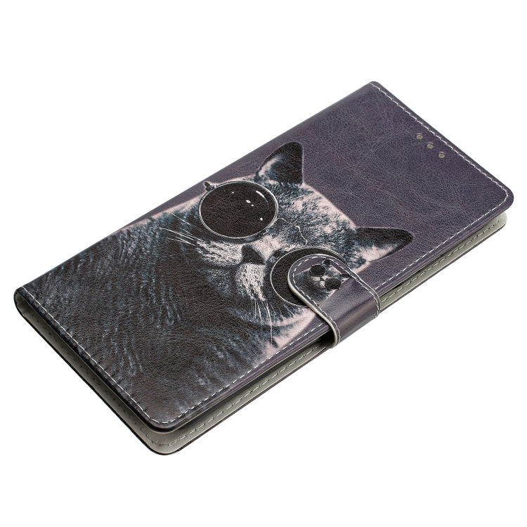 Knižkové puzdro Trendy Cross case Mačka s okuliarmi – Samsung Galaxy A26 | Lacné Kryty Lacné Kryty | Knižkové puzdro Trendy Cross case Mačka s okuliarmi – Samsung Galaxy A26 | Lacné Kryty