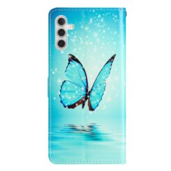 Lacné Kryty | Knižkové puzdro Trendy Cross case Modrý motýľ – Samsung Galaxy A26 | Lacné Kryty