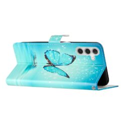 Lacné Kryty | Knižkové puzdro Trendy Cross case Modrý motýľ – Samsung Galaxy A26 | Lacné Kryty