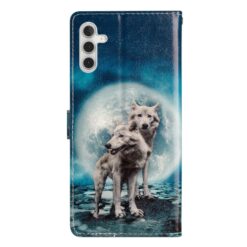 Lacné Kryty | Knižkové puzdro Trendy Cross case Vlky – Samsung Galaxy A36 | Lacné Kryty