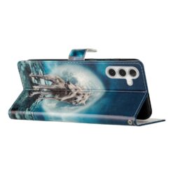 Lacné Kryty | Knižkové puzdro Trendy Cross case Vlky – Samsung Galaxy A36 | Lacné Kryty