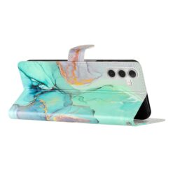 Lacné Kryty | Knižkové puzdro Trendy Cross case Zelený mramor – Samsung Galaxy A26 | Lacné Kryty