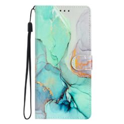 Knižkové puzdro Trendy Cross case Zelený mramor – Samsung Galaxy A36