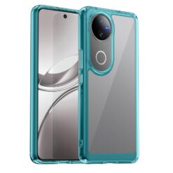 Lacné Kryty | Ochranný kryt Colorful Acrylic case transparentno-modrý – Vivo V50 | Lacné Kryty