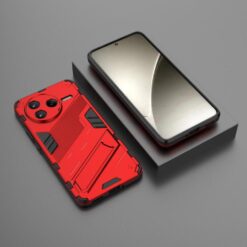 Lacné Kryty | Odolný Kryt Punk armor case červený – Xiaomi Poco F7 Pro | Lacné Kryty