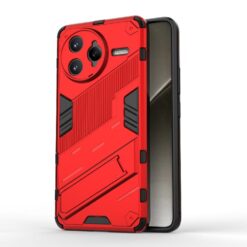 Odolný Kryt Punk armor case červený – Xiaomi Poco F7 Ultra