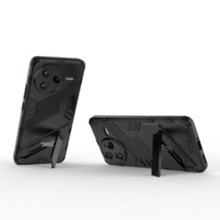 Lacné Kryty | Odolný Kryt Punk armor case čierny – Xiaomi Poco F7 Ultra | Lacné Kryty