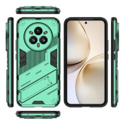 Lacné Kryty | Odolný Kryt Punk armor case zelený – Realme 14 Pro+ (14 Pro Plus) | Lacné Kryty