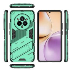 Lacné Kryty | Odolný Kryt Punk armor case zelený – Realme 14 Pro | Lacné Kryty