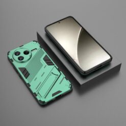 Lacné Kryty | Odolný Kryt Punk armor case zelený – Xiaomi Poco F7 Pro | Lacné Kryty