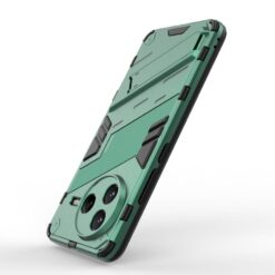 Lacné Kryty | Odolný Kryt Punk armor case zelený – Xiaomi Poco F7 Pro | Lacné Kryty