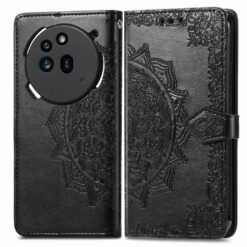 Peňaženkové puzdro Embossing Pattern Mandala Flower čierne – Nothing Phone (3a)