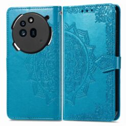 Peňaženkové puzdro Embossing Pattern Mandala Flower modré – Nothing Phone (3a)