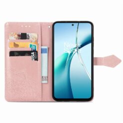 Lacné Kryty | Peňaženkové puzdro Embossing Pattern Mandala Flower ružové – Nothing Phone (3a) Pro | Lacné Kryty