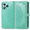 Lacné Kryty | Peňaženkové puzdro Embossing Pattern Mandala Flower čierne – Honor 400 Lite | Lacné Kryty