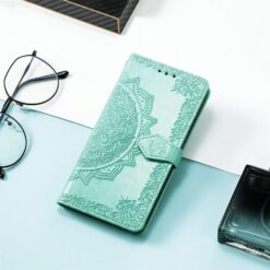 Peňaženkové puzdro Embossing Pattern Mandala Flower zelené – Honor 400 Lite | Lacné Kryty Lacné Kryty | Peňaženkové puzdro Embossing Pattern Mandala Flower zelené – Honor 400 Lite | Lacné Kryty