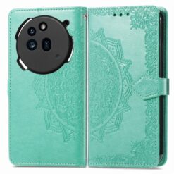 Peňaženkové puzdro Embossing Pattern Mandala Flower zelené – Nothing Phone (3a) Pro