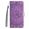Peňaženkové puzdro Embossing Pattern Slnečnica modré – Infinix Hot 50 Pro+ (50 Pro Plus) | Lacné Kryty Lacné Kryty | Peňaženkové puzdro Embossing Pattern Slnečnica modré – Infinix Hot 50 Pro+ (50 Pro Plus) | Lacné Kryty