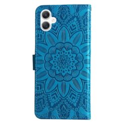 Peňaženkové puzdro Embossing Pattern Slnečnica modré – Samsung Galaxy A06 | Lacné Kryty Lacné Kryty | Peňaženkové puzdro Embossing Pattern Slnečnica modré – Samsung Galaxy A06 | Lacné Kryty