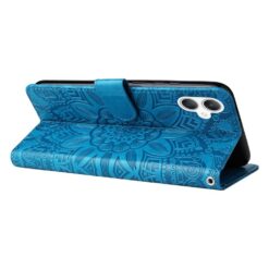 Peňaženkové puzdro Embossing Pattern Slnečnica modré – Samsung Galaxy A06 | Lacné Kryty Lacné Kryty | Peňaženkové puzdro Embossing Pattern Slnečnica modré – Samsung Galaxy A06 | Lacné Kryty