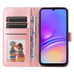 Peňaženkové puzdro Embossing Pattern Slnečnica ružové – Samsung Galaxy A06 | Lacné Kryty Lacné Kryty | Peňaženkové puzdro Embossing Pattern Slnečnica ružové – Samsung Galaxy A06 | Lacné Kryty