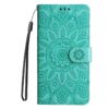 Lacné Kryty | Peňaženkové puzdro Embossing Pattern Slnečnica ružové – Infinix Hot 50 Pro+ (50 Pro Plus) | Lacné Kryty