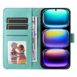 Peňaženkové puzdro Embossing Pattern Slnečnica zelené – Infinix Hot 50 Pro+ (50 Pro Plus) | Lacné Kryty Lacné Kryty | Peňaženkové puzdro Embossing Pattern Slnečnica zelené – Infinix Hot 50 Pro+ (50 Pro Plus) | Lacné Kryty