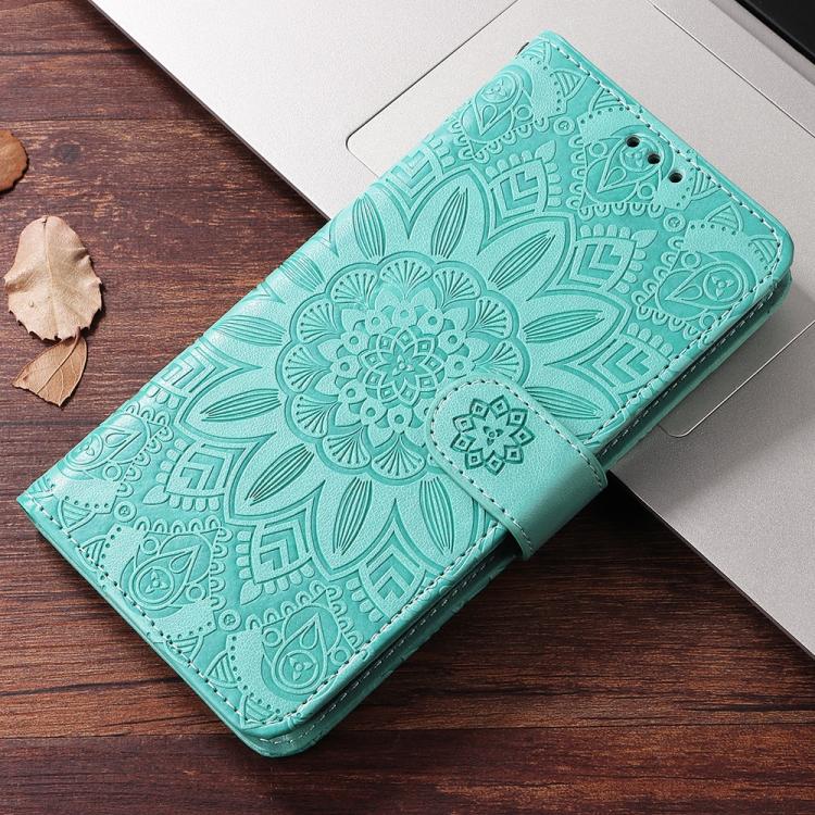 Peňaženkové puzdro Embossing Pattern Slnečnica zelené – Realme 14 Pro | Lacné Kryty Lacné Kryty | Peňaženkové puzdro Embossing Pattern Slnečnica zelené – Realme 14 Pro | Lacné Kryty