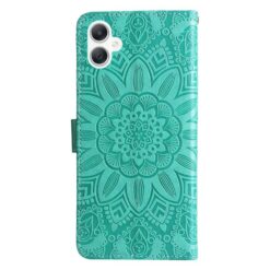 Lacné Kryty | Peňaženkové puzdro Embossing Pattern Slnečnica zelené – Samsung Galaxy A06 | Lacné Kryty
