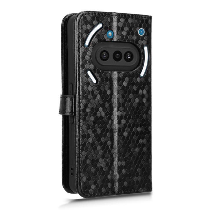 Peňaženkové puzdro Honeycomb Dot Texture Case čierne – Nothing Phone (3a) | Lacné Kryty Lacné Kryty | Peňaženkové puzdro Honeycomb Dot Texture Case čierne – Nothing Phone (3a) | Lacné Kryty